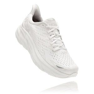 NEVER WORN HOKA Clifton 8 Training Shoe - 7.5 Women's - RARE White / White